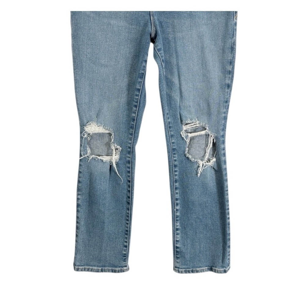 Good American Good Legs High Waist Distressed Stretch Denim Jeans Size 27 - Picture 5 of 9